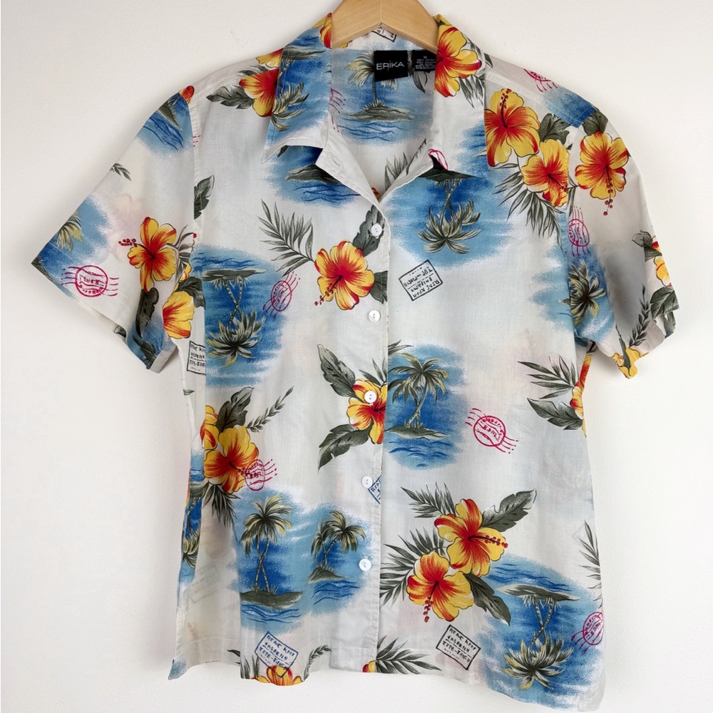 Erika Vintage Tropical Hawaiian Shirt